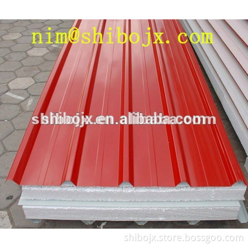SB-EPS/wool rock aluminum composite panel production line for simple house